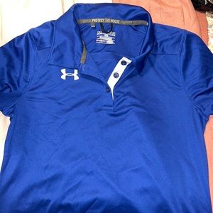 Under Armour Heatgear Polo Women's - Royal and White
